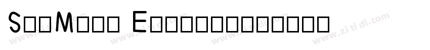 SrcMing Extrabold字体转换